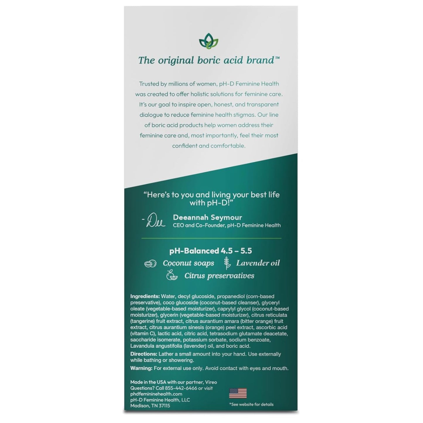 pH-D Sensitive Foam Wash