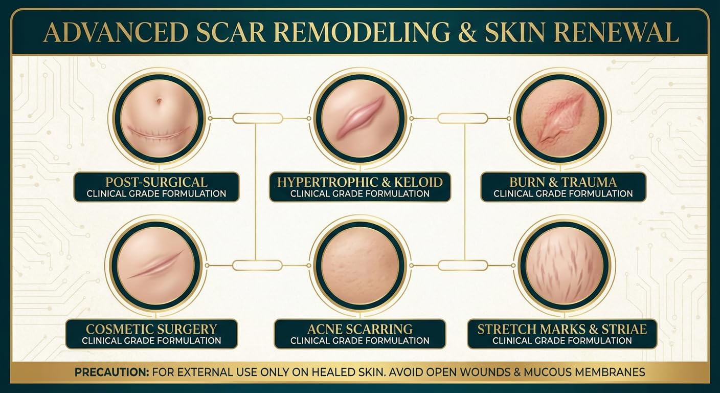 Silicone Scar Tape – Medical Grade Adhesive Strips for Scar Care for All Skin Types