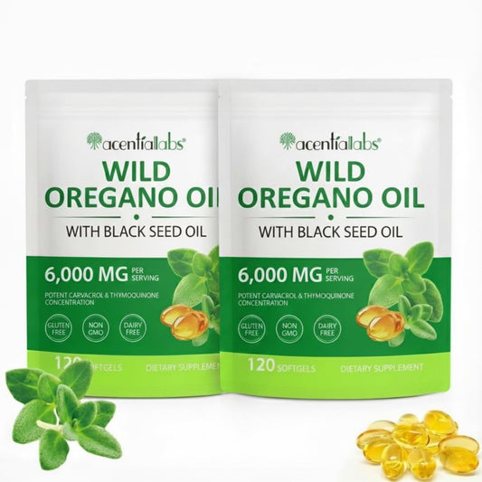 Organic Oregano Oil - Oregano Oil Capsules 120 Softgels Pack of 2 Bundle 2 in 1 Formulated with Black Seed Oil | Non-GMO, Gluten-Free