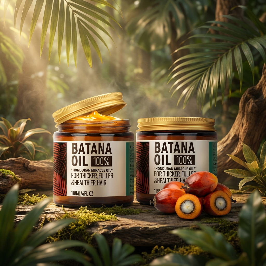 Raw Batana Oil For Hair Growth -%100 Pure Batana Oil Paste For Hair Treatment