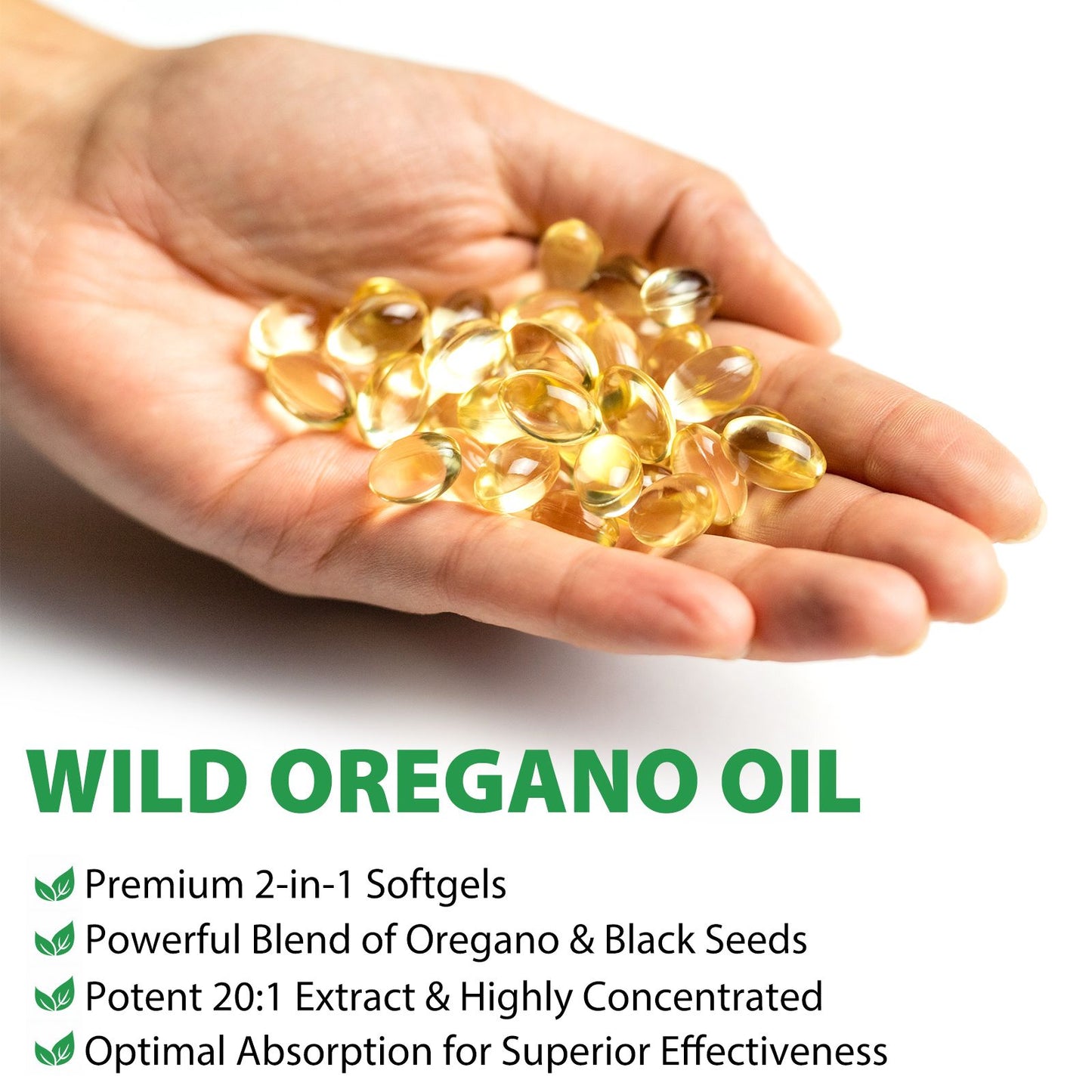 Organic Oregano Oil - Oregano Oil Capsules 120 Softgels Pack of 2 Bundle 2 in 1 Formulated with Black Seed Oil | Non-GMO, Gluten-Free