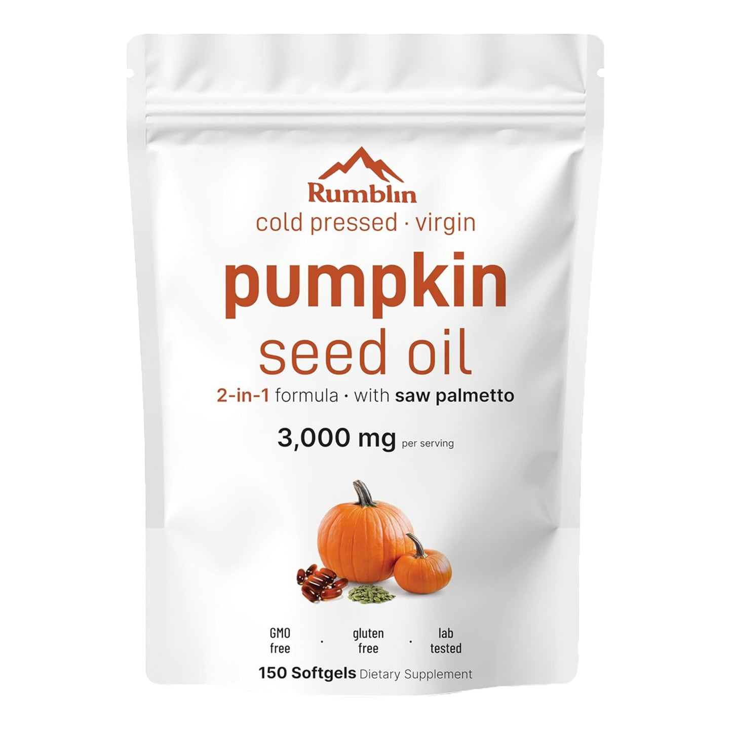 Organic Pumpkin Seed Oil - Pumpkin Seed Oil Capsules 300 Softgels