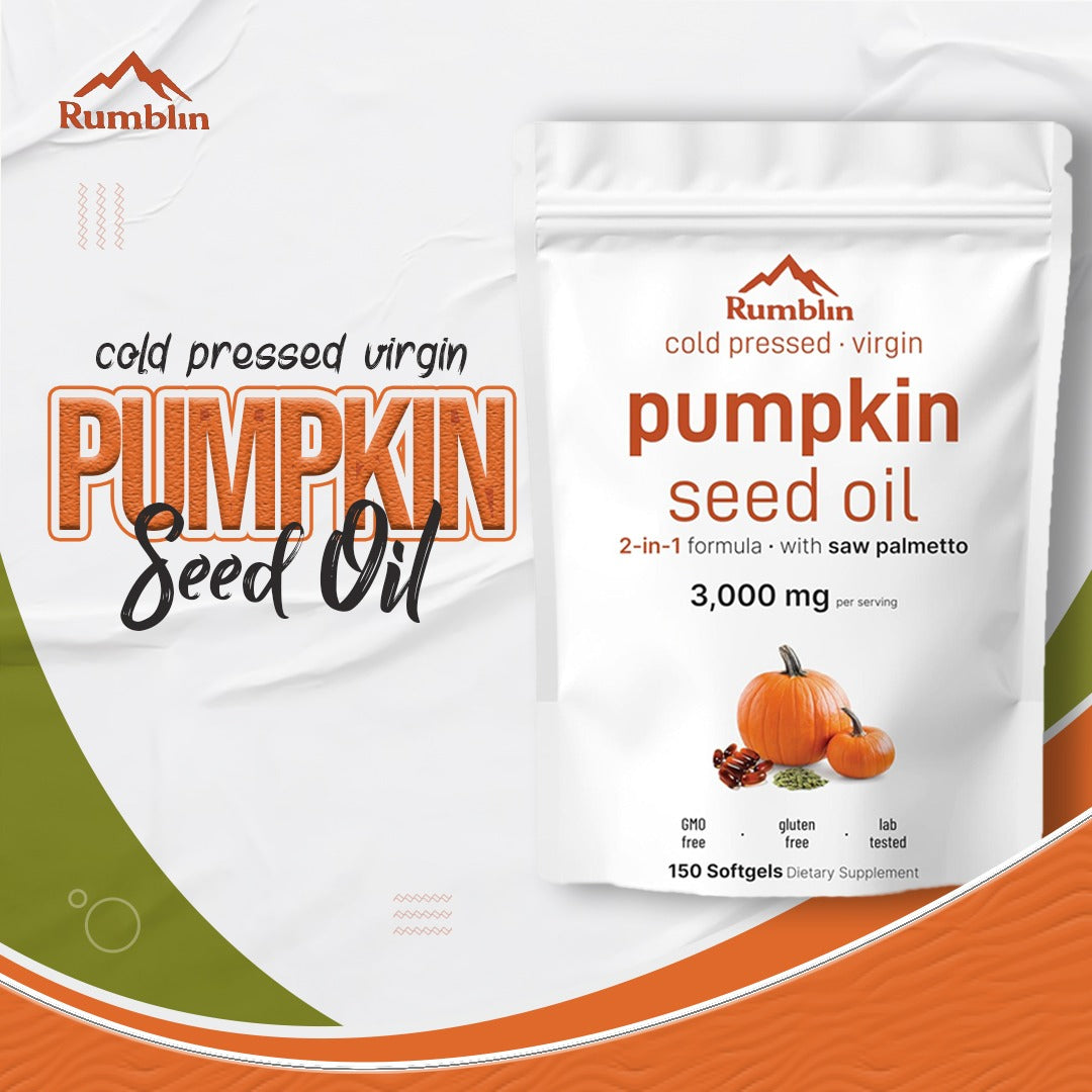 Organic Pumpkin Seed Oil - Pumpkin Seed Oil Capsules 300 Softgels