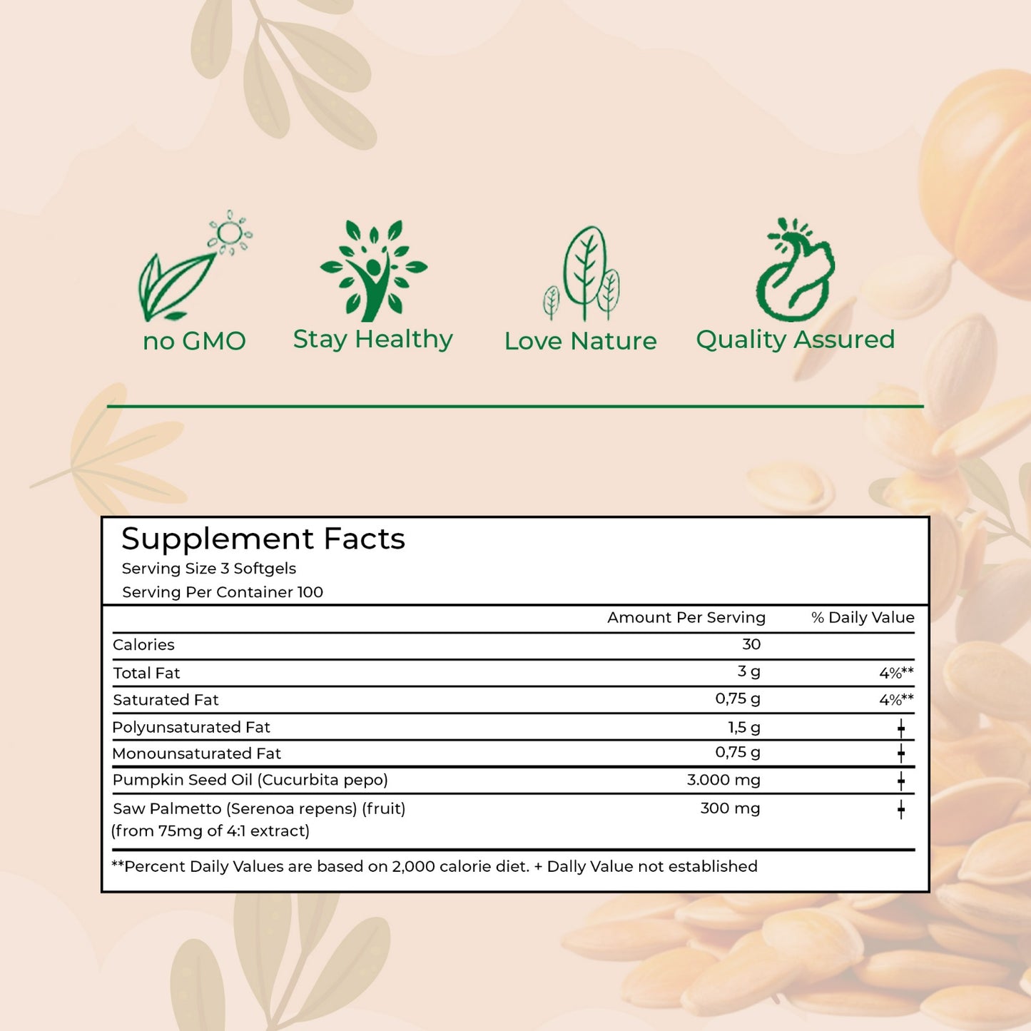 Organic Pumpkin Seed Oil - Pumpkin Seed Oil Capsules 300 Softgels