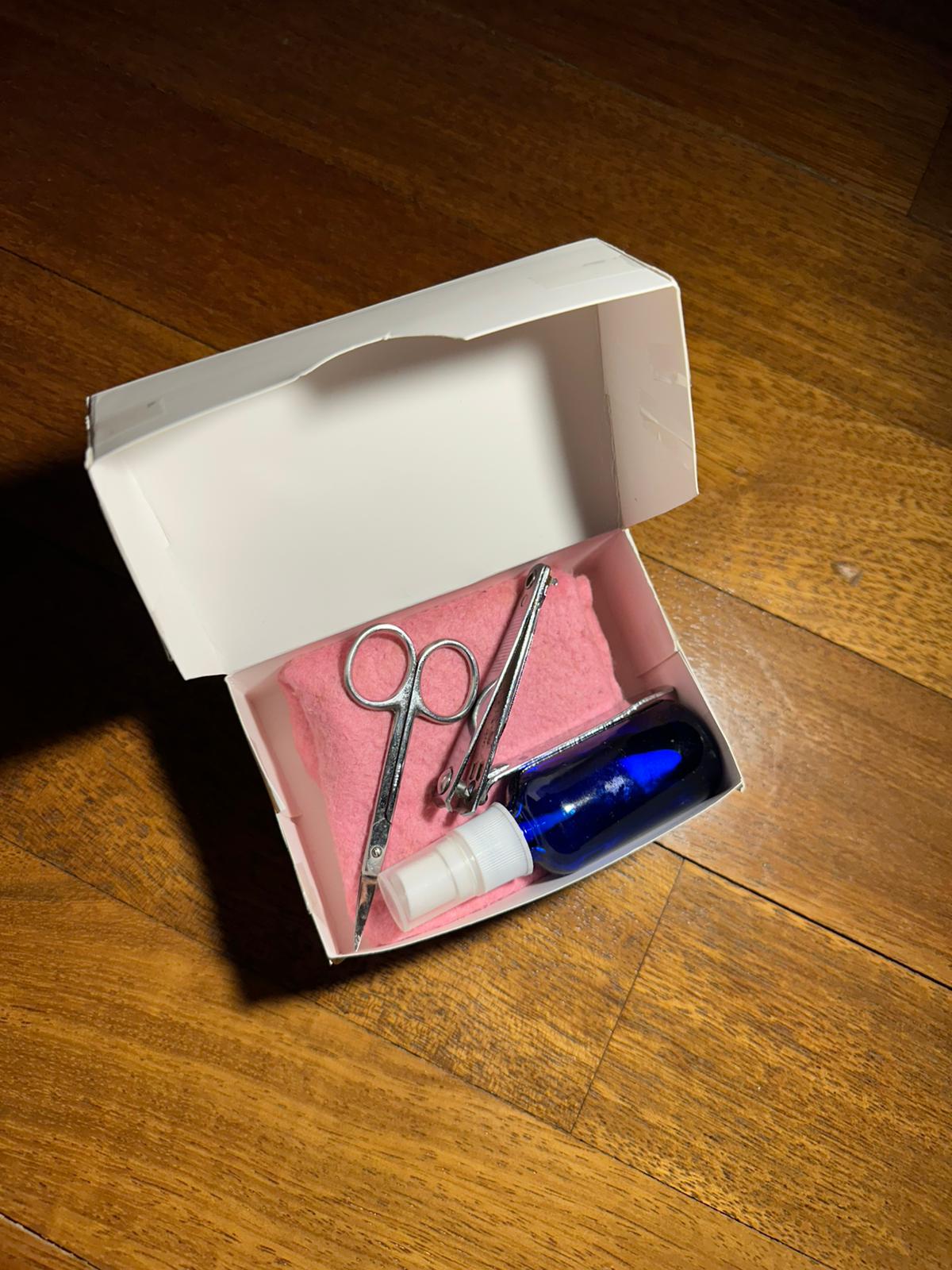 Luigine Alvara Nail Care Set, Nail Clippers and Mini Clippers with Nail Feeding Oil