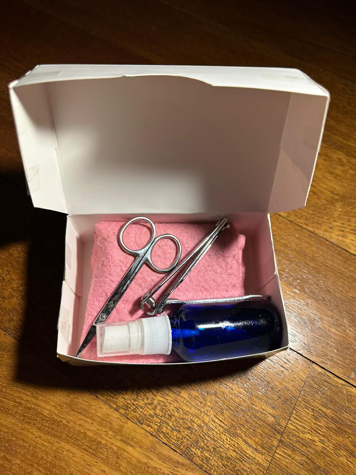 Luigine Alvara Nail Care Set, Nail Clippers and Mini Clippers with Nail Feeding Oil